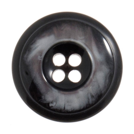 4 Hole - Pearl Button - 23mm - Black/Grey