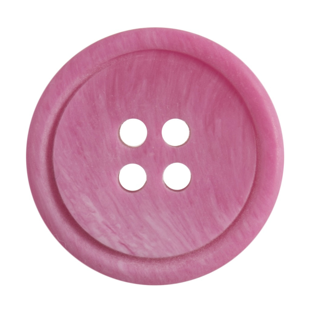 4 Hole Button - 20mm - Rimmed - 2 Colours Available