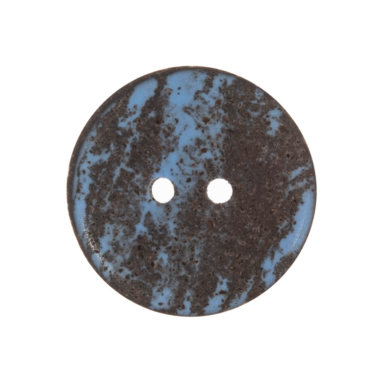 2 Hole Button - 20mm - Eco-Conscious Recycled Coffee Grounds - 2 Colours Available