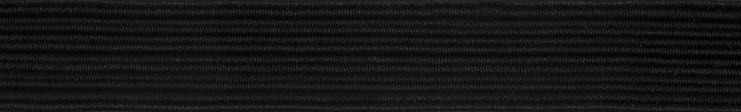 7mm (Just over 1/4") Braided Elastic - Black