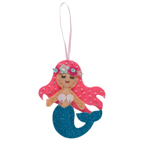 Felt Hanging Ornament - Mermaid