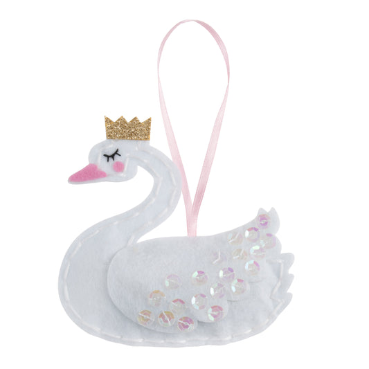 Felt Hanging Ornament - Swan