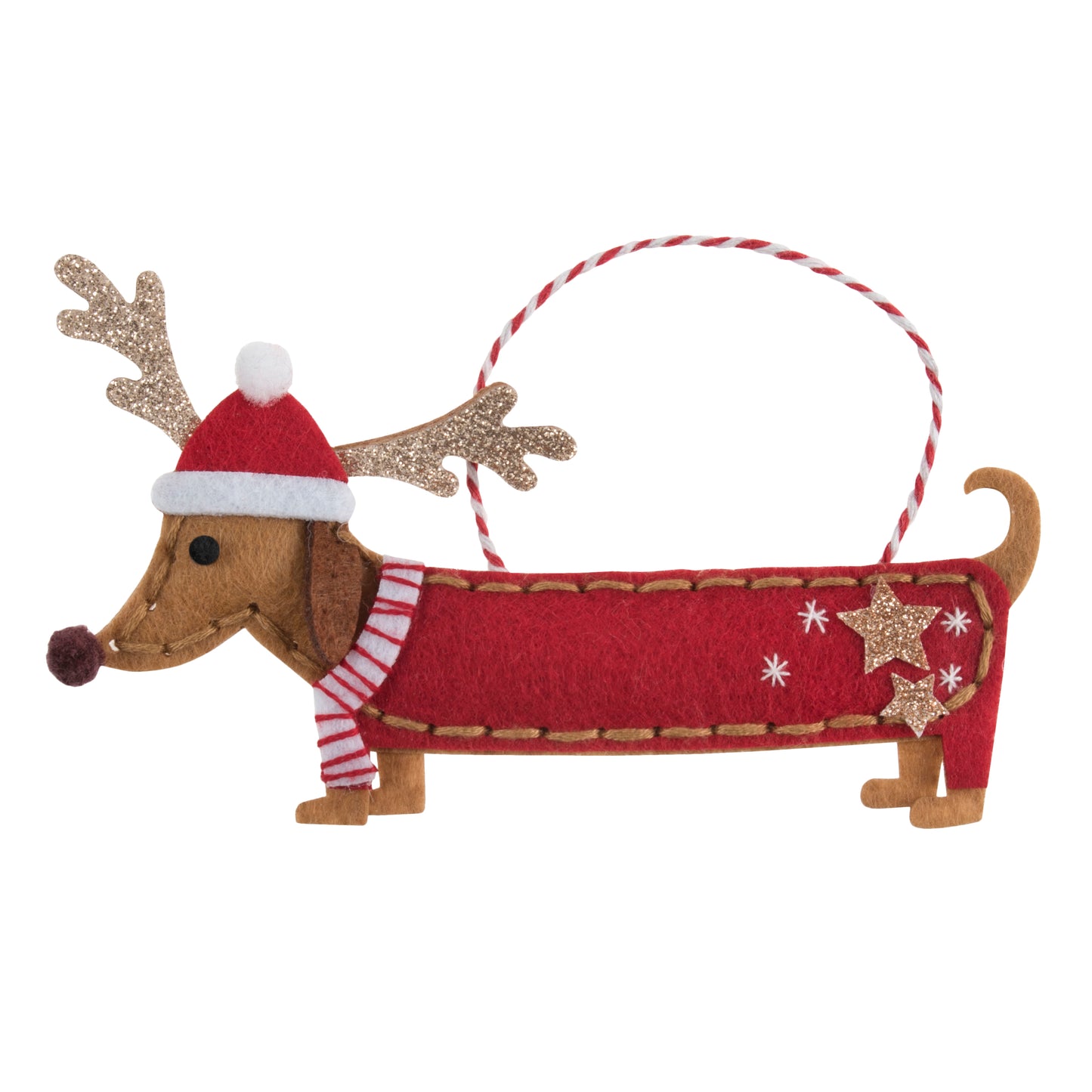 FELT KIT - Christmas - Festive Daschund