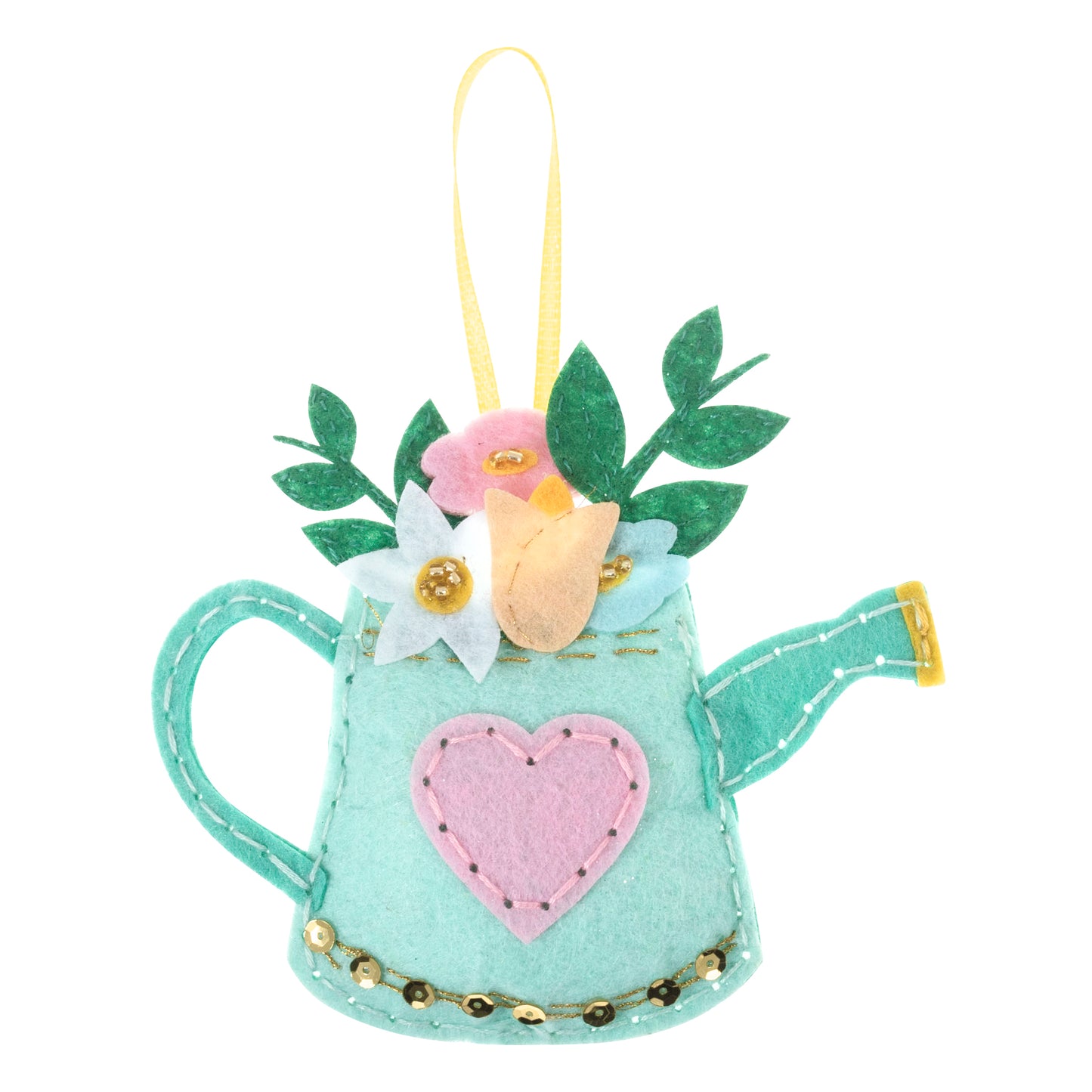 Felt Hanging Ornament - Watering Can