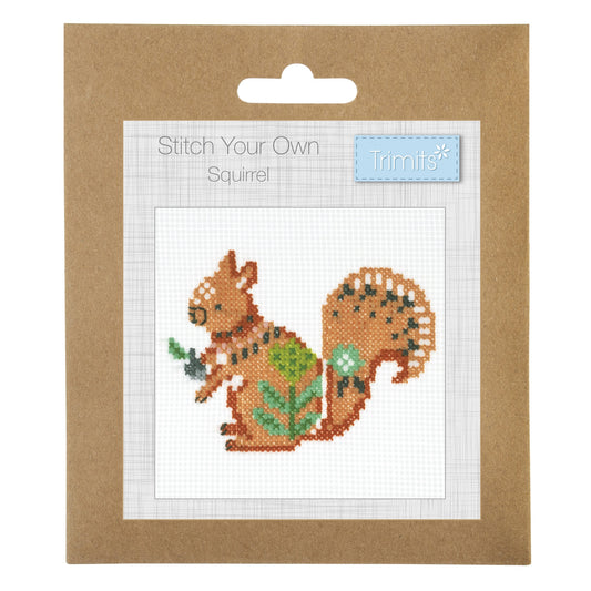 COUNTED CROSS STITCH KIT - SQUIRREL