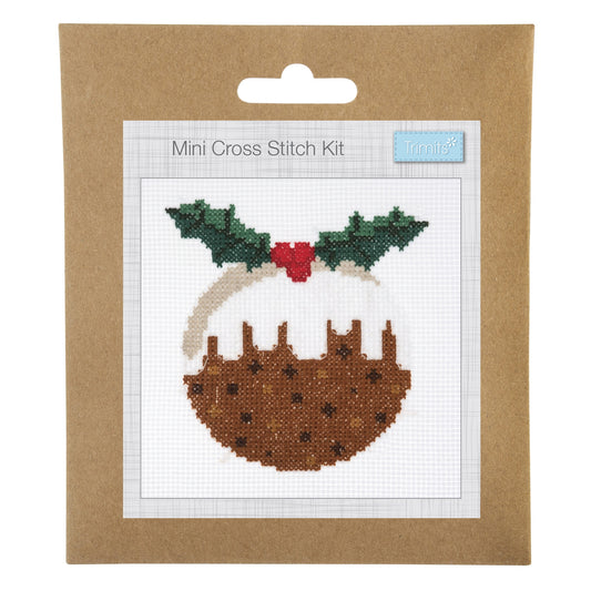 COUNTED CROSS STITCH KIT - CHRISTMAS PUDDING