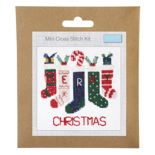 COUNTED CROSS STITCH KIT - Christmas Stockings