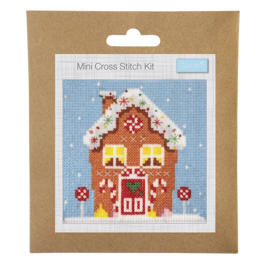 COUNTED CROSS STITCH KIT - Gingerbread House