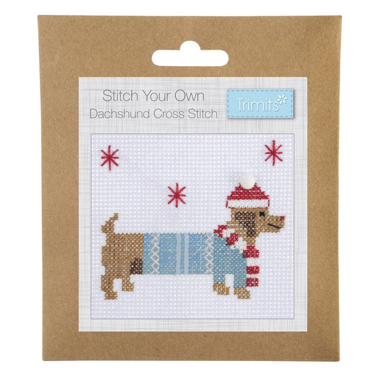 COUNTED CROSS STITCH KIT - DACHSHUND