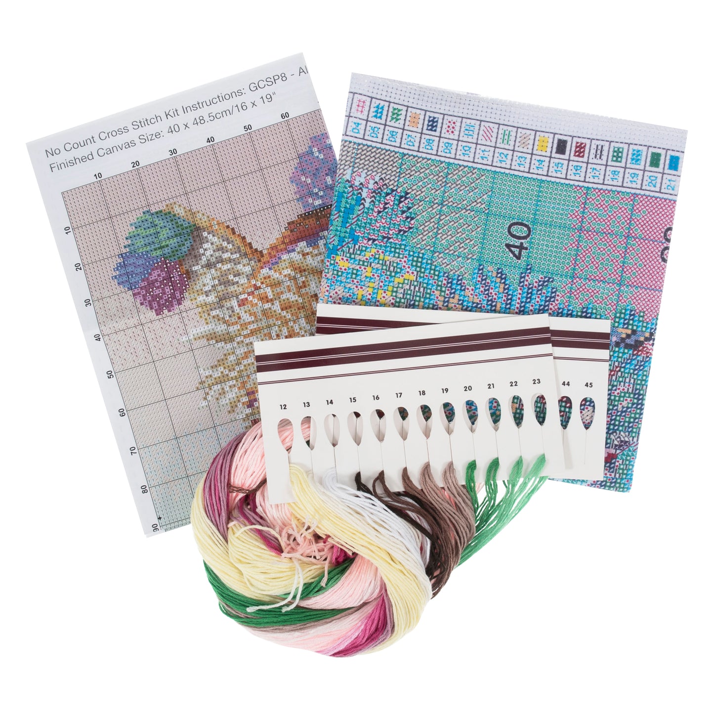 PRINTED (NO COUNT) CROSS STITCH KIT - Alpaca