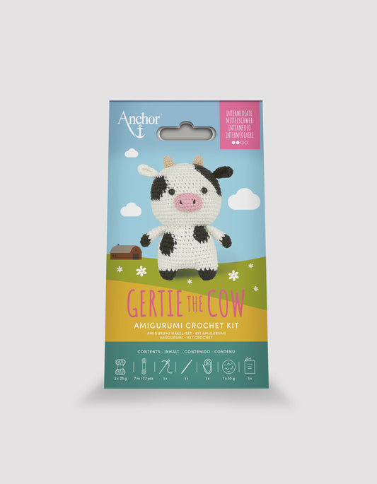 Amigurumi Crochet Kit - GERTIE THE COW