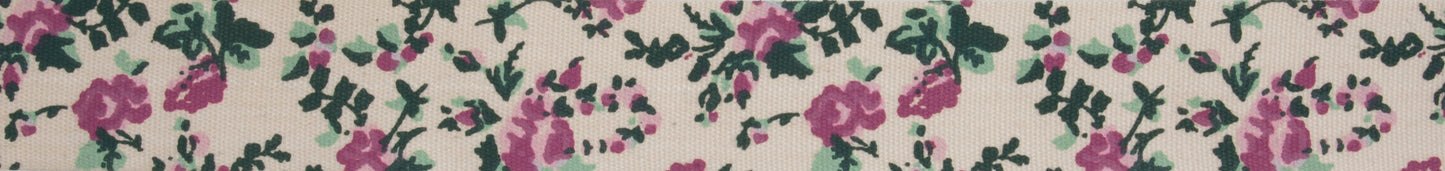 Floral Cotton Ribbon  25mm