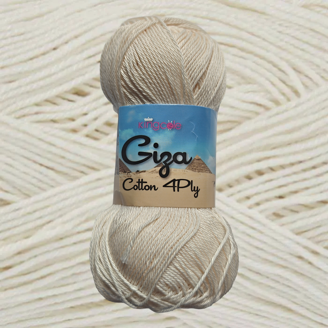 Giza Cotton 4 Ply 50g - More Colours Available