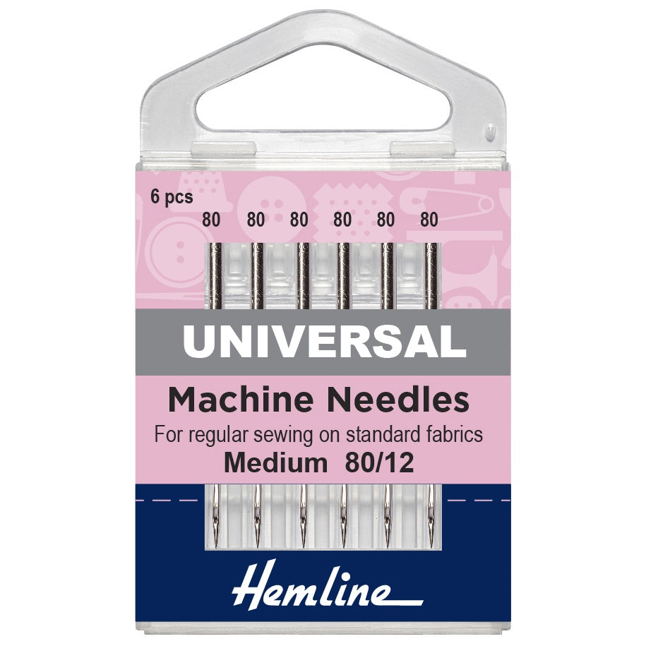 MACHINE NEEDLES - Universal - Medium 80/12 - 6 pcs