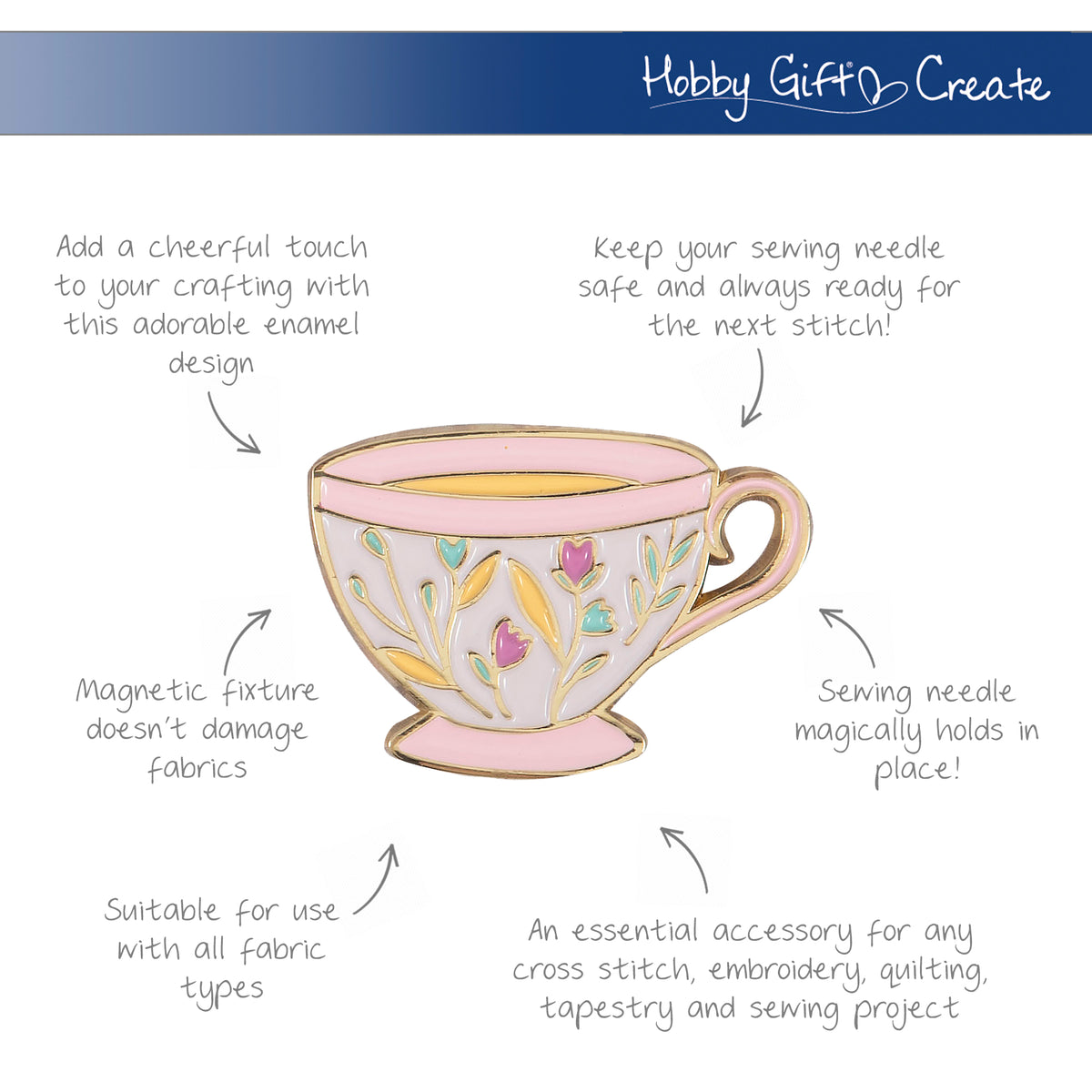 Magnetic Needle Minder - Tea Cup