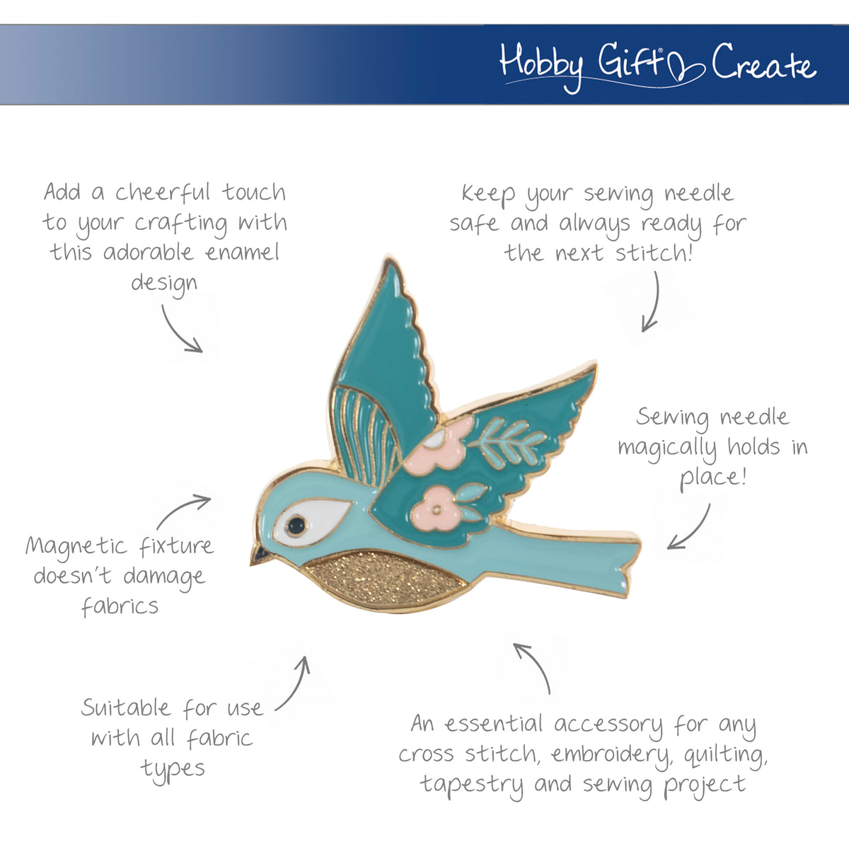 Magnetic Needle Minder - Bird