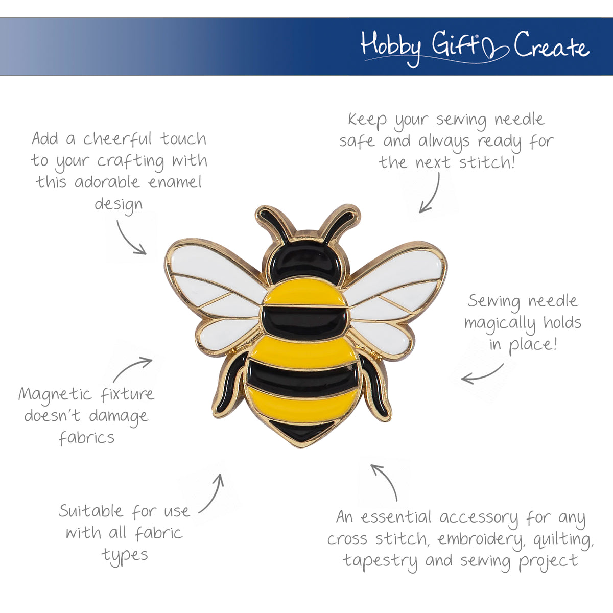 Magnetic Needle Minder - Bee