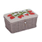 SEWING BOX - WOVEN BASKET - STRAWBERRY GREENHOUSE