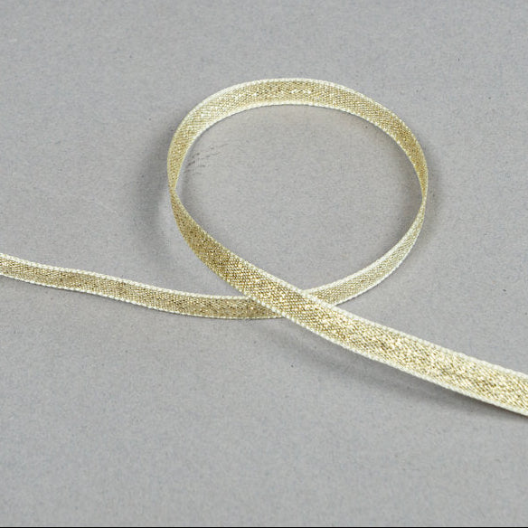 Gold Lame Ribbon - 4 Widths Available