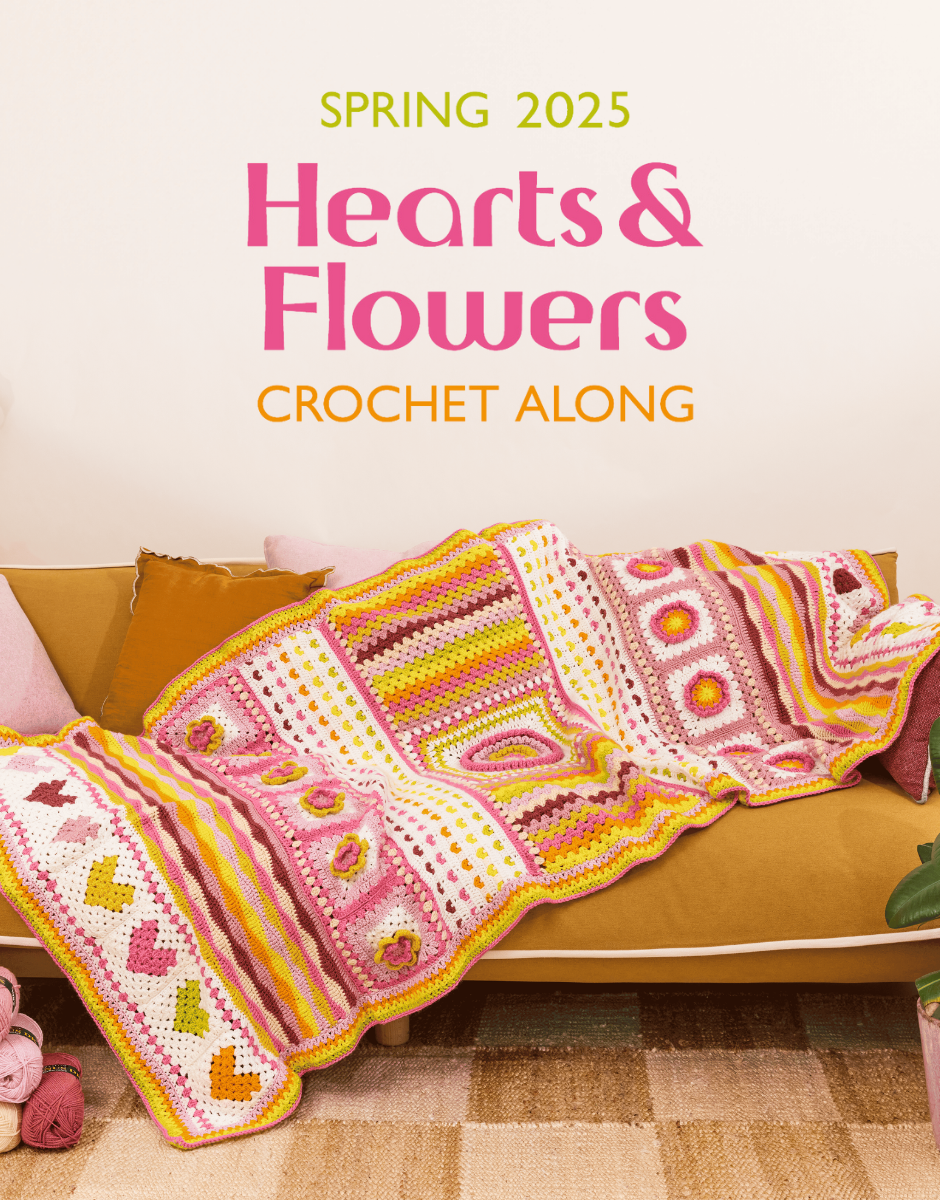 HEARTS & FLOWERS SPRING CAL BLANKET YARN BUNDLE