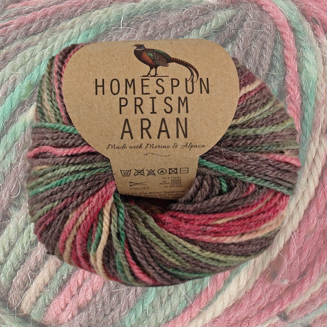 Homespun Prism Aran 50g - More Colours Available