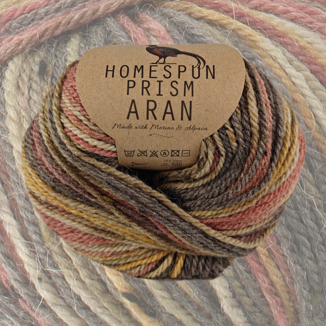 Homespun Prism Aran 50g - More Colours Available