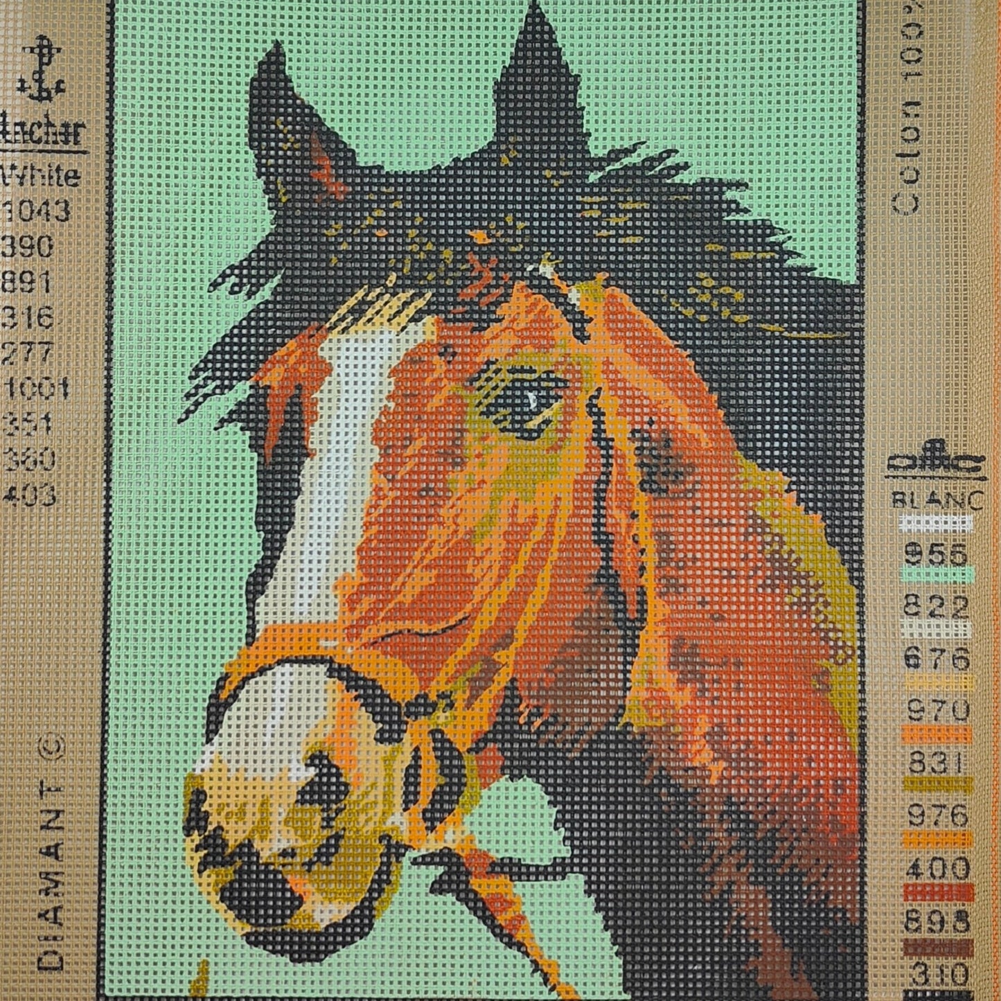 Printed Tapestry Canvas - Horse Head