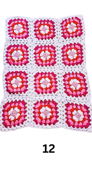 Mini Chenille Flower - Chunky  Blanket Kit - Pack of 12 x 50g Cakes - More Colours Available