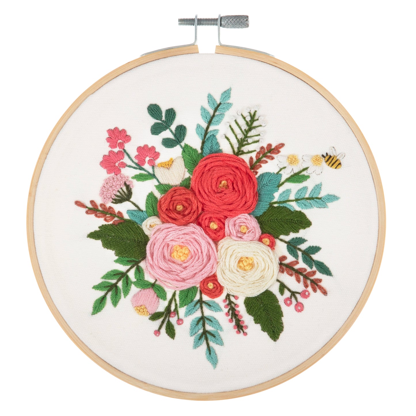 Embroidery Kit with Hoop - Rose