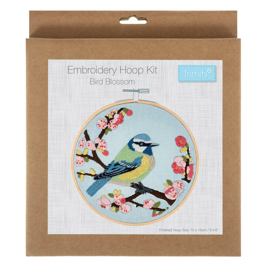 Embroidery Kit with Hoop - Bird Blossom