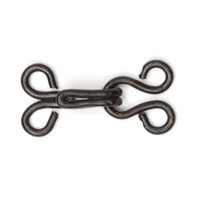 HOOKS & EYES - Size 1 - Small - Black