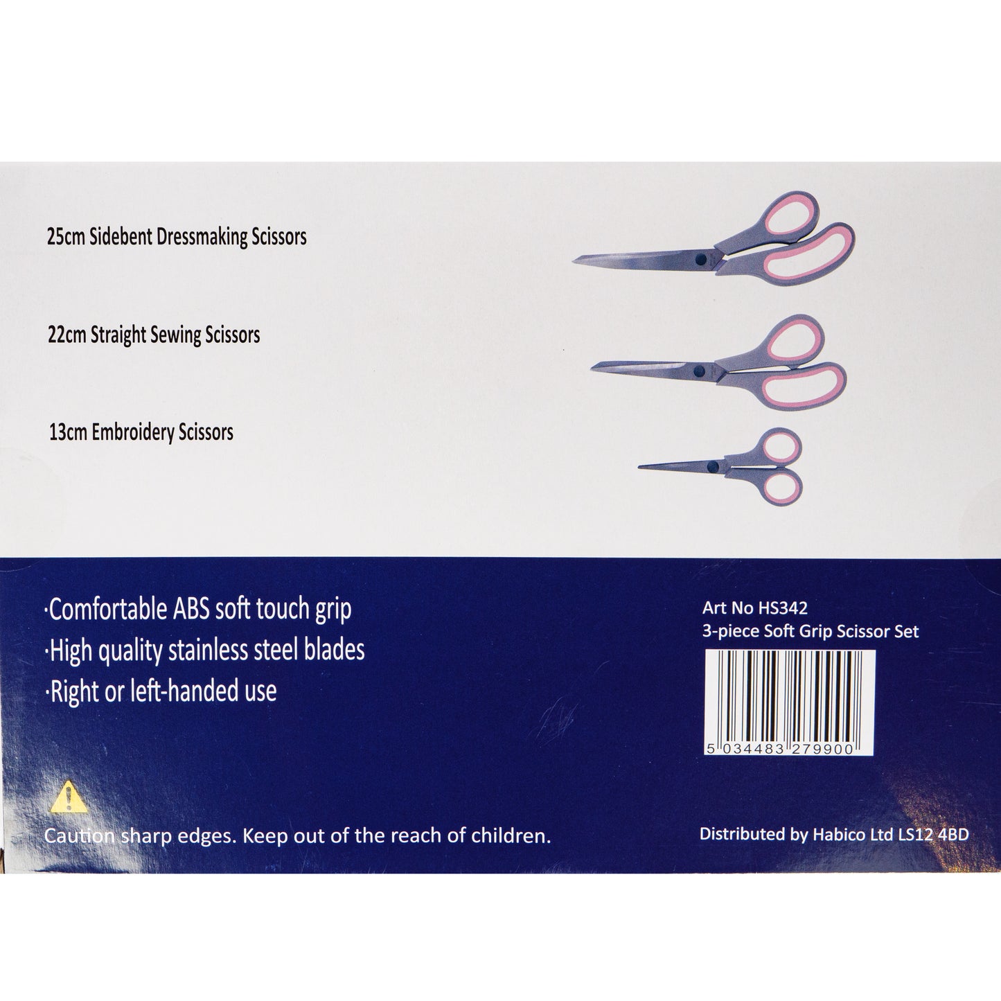 Soft Touch Scissors - Box of 3 Assorted Sizes