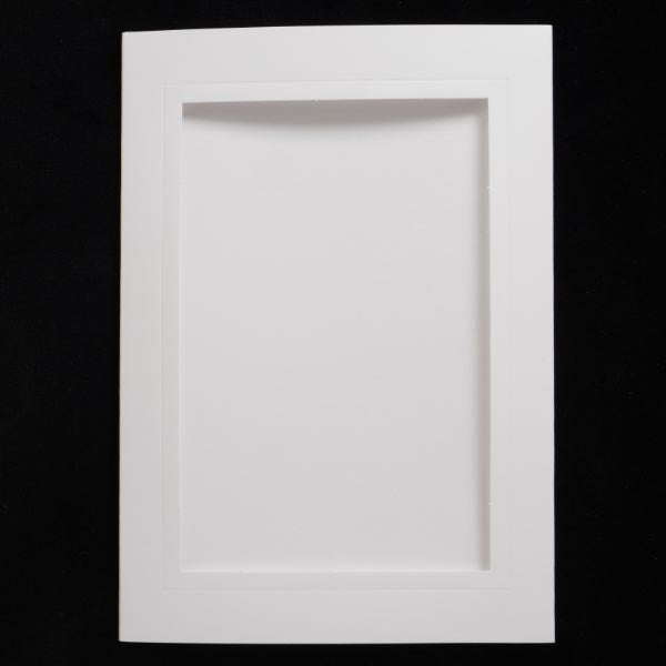 A6 - Rectangle Creased Aperture Cards & Envelopes - Pack of 5