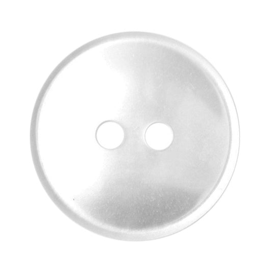 2 Hole Button - 16mm - White