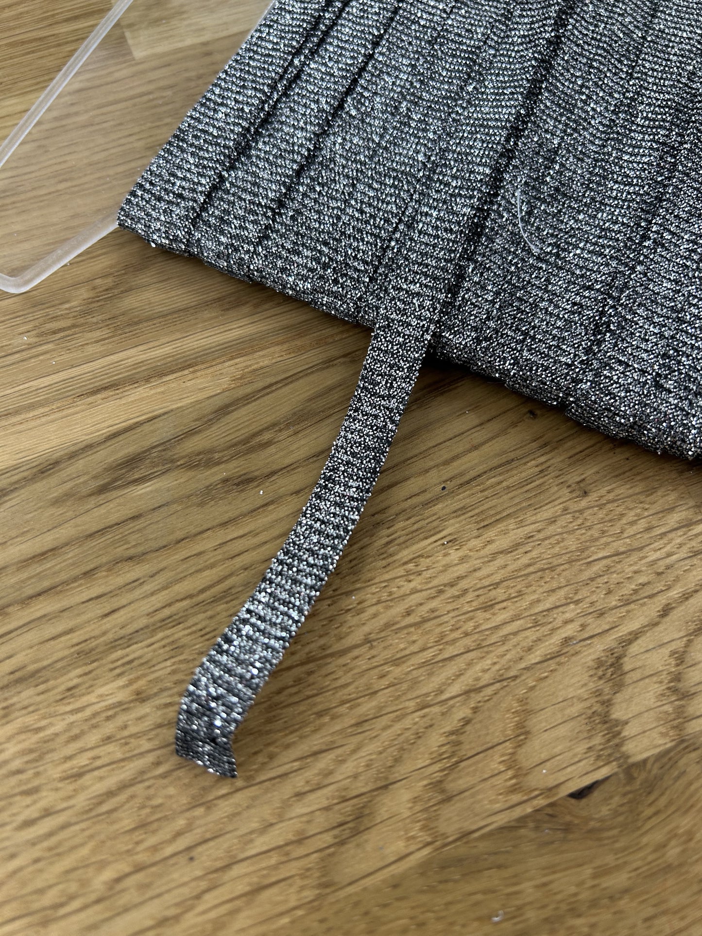 Silver Glitter Trim - 10mm