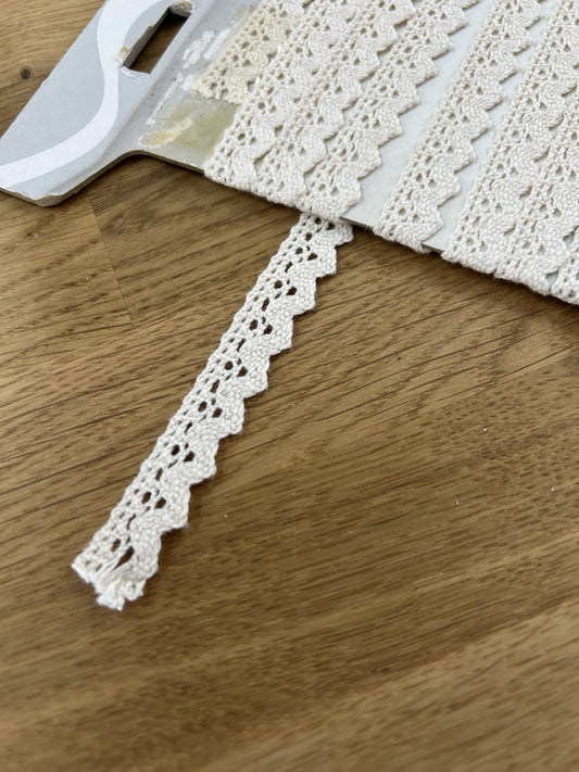 Cream Lace Trim - 15mm