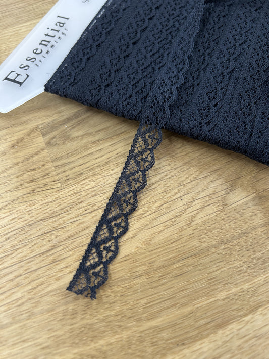 Black Lace Trim - 10mm