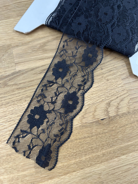Black Lace Trim - 55mm
