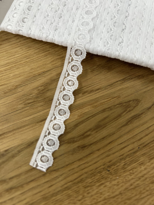 White Lace Trim - 10mm