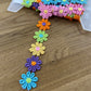 Daisy Guipure Trim - 25mm - Multi-Coloured