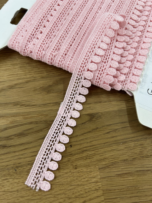 Guipure Trim - 18mm - Pale Pink