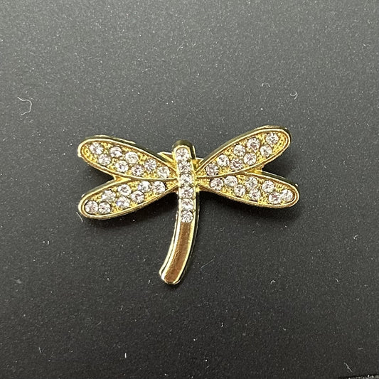 Dragonfly Diamante Brooch - 30mm