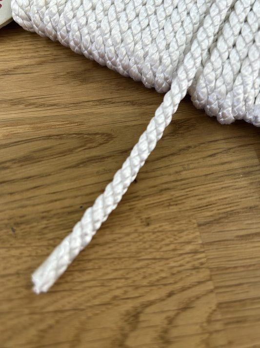 Cord Trim - Rayon Crepe - 5mm - White
