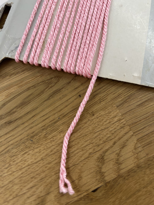 Cord  Trim - Rayon Crepe - 2mm - Pink
