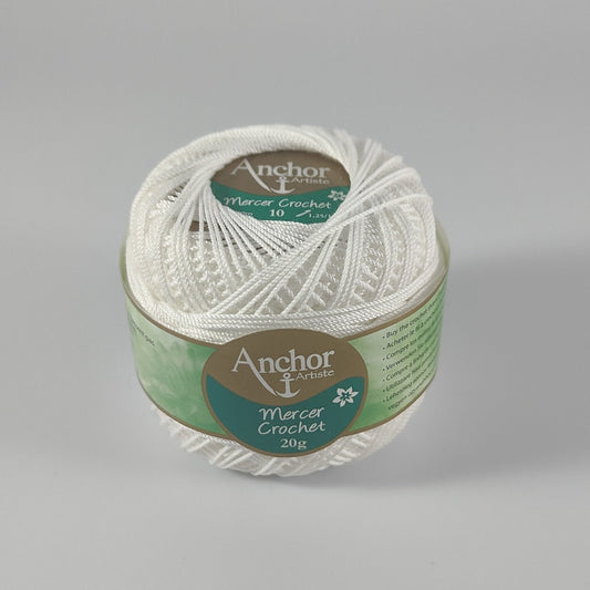 Mercer Crochet Cotton No 10 - 20g - 2 Colours available