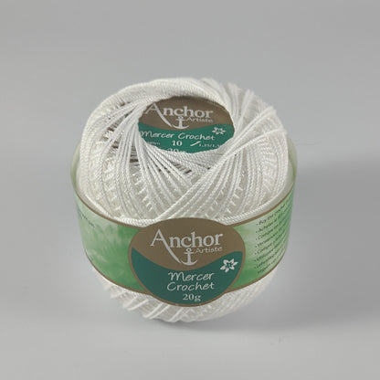 Mercer Crochet Cotton No 10 - 20g - 2 Colours available