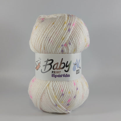 BABY PRINT SPARKLE DK 100g - More colours available