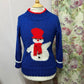 Knitting Pattern 6147 - Snowman Sweaters Knitted in Glitz DK