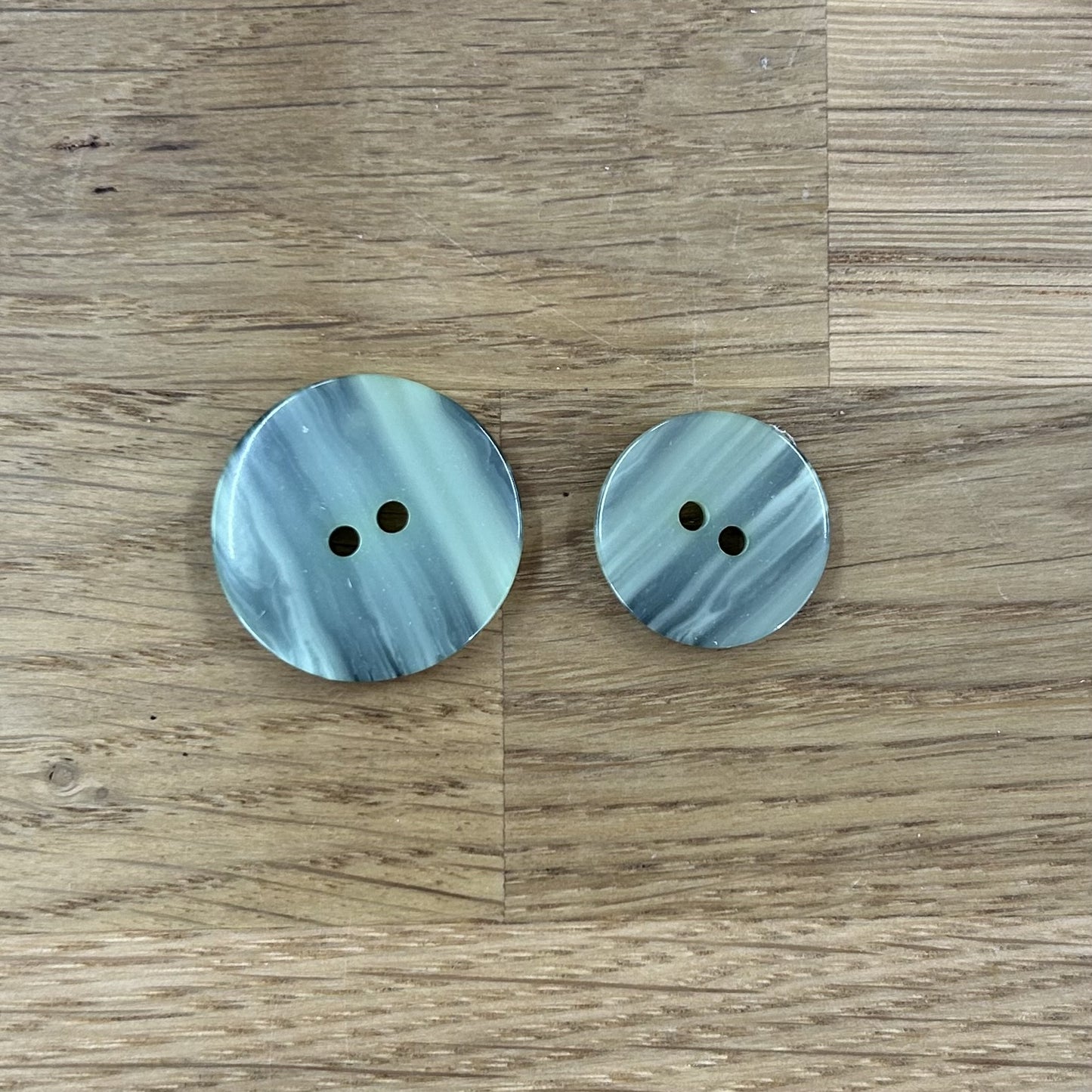 2 Hole Button - Sage  Green- 2 Sizes Available