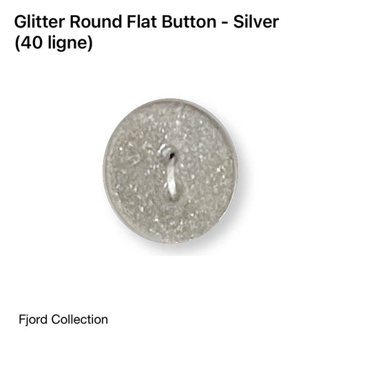 2 Hole Button - 25mm - Silver